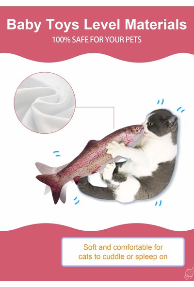 Potaroma Hareketli Balık - Kedi Oyuncağı (Yurt Dışından) (Yurt Dışından)