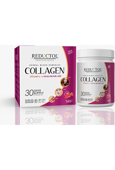 Collagen Kolajen Toz Vitamin C +Hyaluronik Asit Tip I - Iı - Iıı 300 G