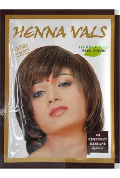 Henna Vals Hint Kınası Saç Boyası Kestane 10 Gr