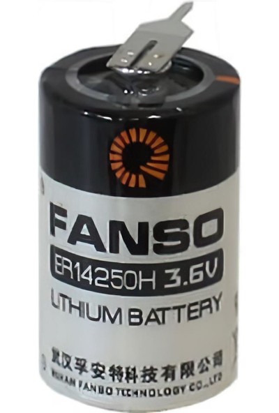 Fanso ER14250H 3.6V 1/2AA Kısa Lityum Pil 2 Pın
