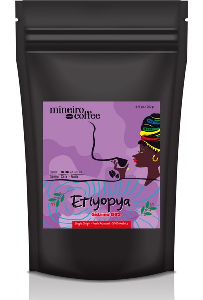 Mineiro Coffee Etiyopya Sidamo 250 gr Kahve