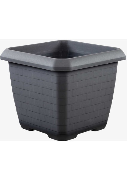 HK04 Hisar 44 Litre Kare Saksı Antrasit