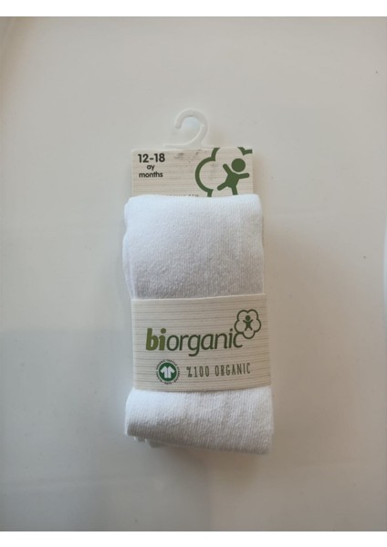 Organik Çorap Külotlu Basic Beyaz