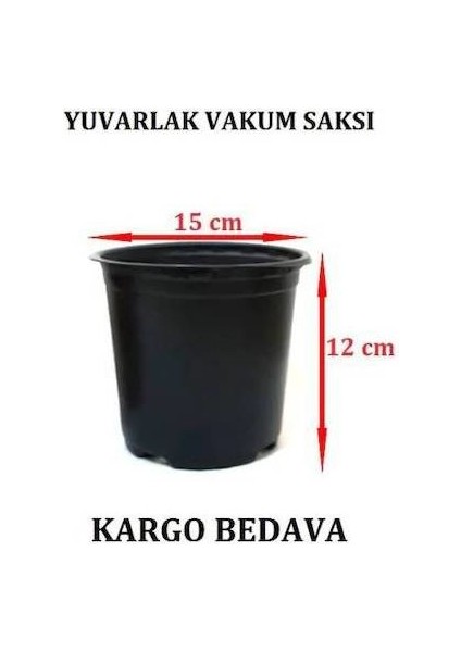 Yuvarlak Vakum Ucuz Çiçek Fide Fidan Üretim Saksısı 15CM 100 Adet