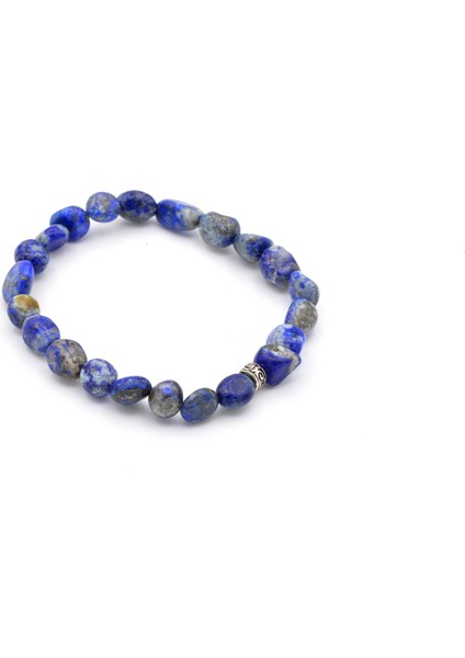 Amorf Kesim Doğal Lapis Lazuli Taşı Bileklik 002