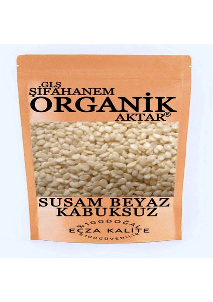 Beyaz Susam 100 gr Ecza Kalite Yağı Alınmamış