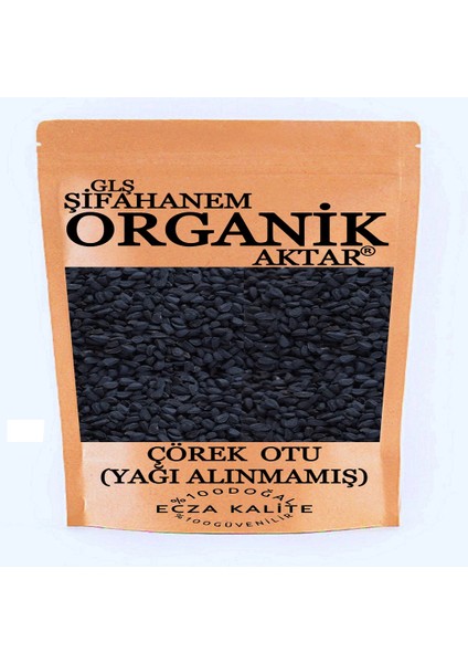 GLŞ Şifahanem Organik Aktar Çörek Otu 100 gr Yağı Alınmamış Ecza Kalite ( Ot Çam Siyah Susam )