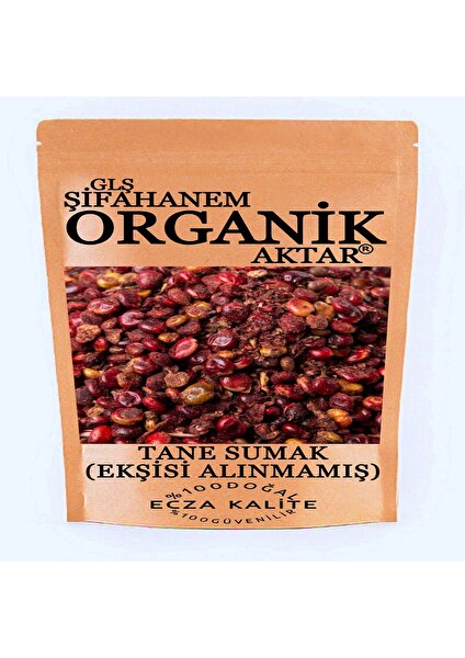 GLŞ Şifahanem Organik Aktar Tane Sumak 100 gr ( Ekşisi Alınmamış )