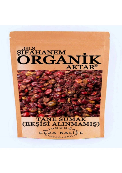 GLŞ Şifahanem Organik Aktar Tane Sumak 100 gr ( Ekşisi Alınmamış )