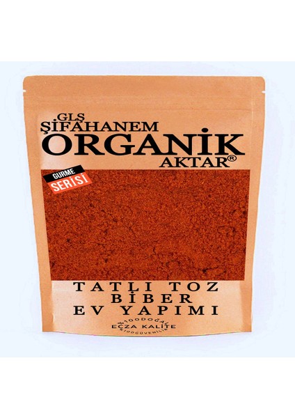 GLŞ Şifahanem Organik Aktar Tatlı Toz Biber 100 gr Ev Yapımı Kırmızı Toz Biber