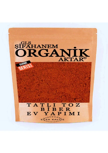 GLŞ Şifahanem Organik Aktar Tatlı Toz Biber 100 gr Ev Yapımı Kırmızı Toz Biber