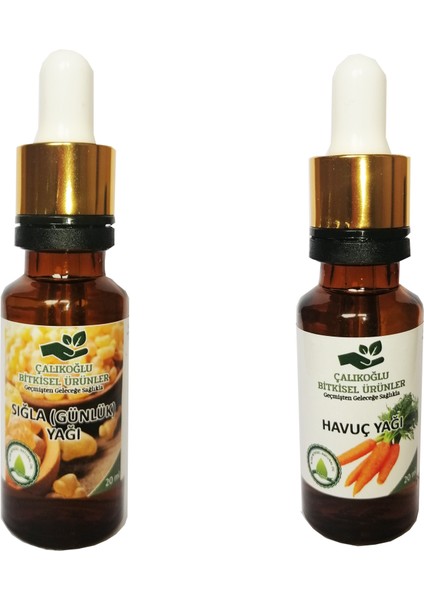 Sığla (Günlük) Yağı - Havuç Yağı 2'li Avantaj Paketi 20 ml