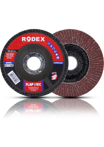 Avuç Içi Taşlama Flap Disk Zımpara 115 mm (60 Kum)