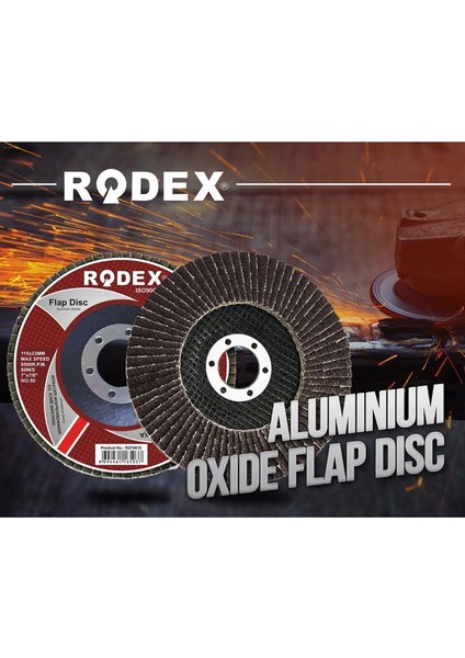 Avuç Içi Taşlama Flap Disk Zımpara 115 mm (60 Kum)