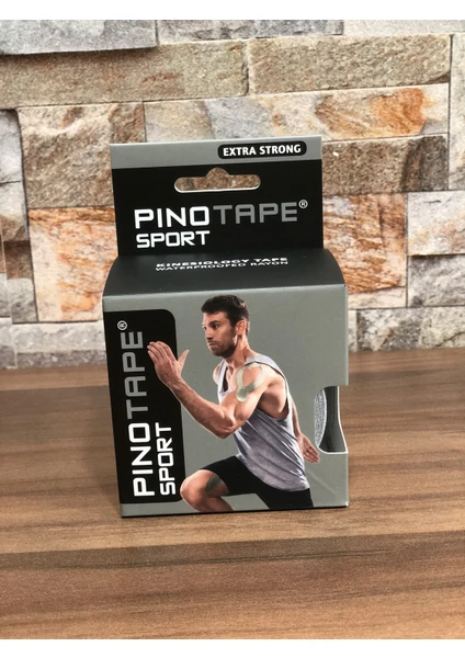 Pıno-Tape Sport Kınesılogy Tape- 5m*5cm Gri