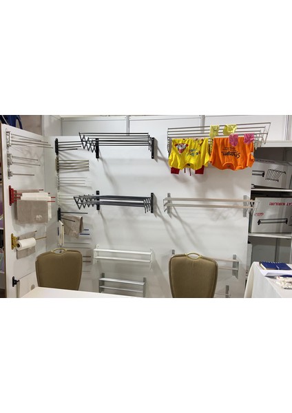 Akordiyon Çamaşırlık Askısı Kurutmalık 100CM 7 Gözlü Paslanmaz Alüminyum modelleri