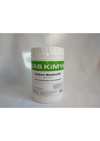 Cas Kimya Sodyum Metabisülfit 500 gr