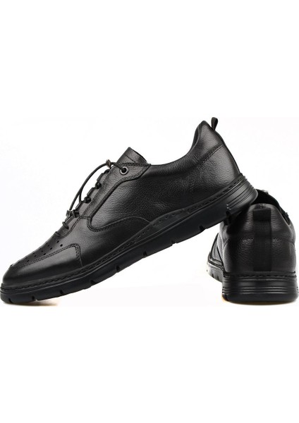 Siyah Deri Erkek Spor Ayakkabı Hafif Taban fiyatları