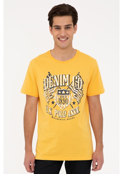 Erkek Sarı T-Shirt 50234973-VR044