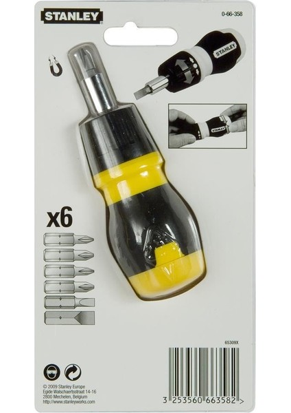 ST066358 Topaç Tornavida Seti, 6 Parça Cırcırlı, Ph1 Ph2 Pz1 Pz2 4.5mmdüz 6mmdüz fiyatları