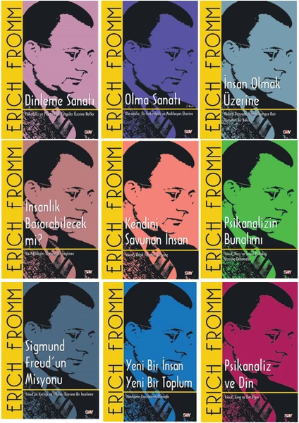 Erich Fromm 9 Kitap Set Dinleme Sanatı – Olma Sanatı – Insan Olmak Üzerine – Insanlık Başarabilecekmi –kendini Savunan Insan – Psikanalizin Bunalımı - Sigmund Freudun Misyonu +2 Kitap