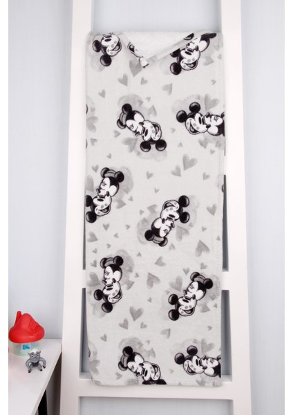 Pamuk 70X130 Mickey Mouse Çocuk Kadife Baskılı Banyo/ Plaj Havlusu