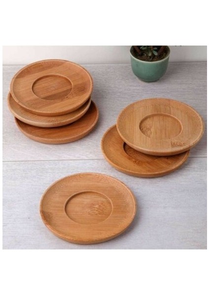 Bambu Çay Altlığı Yuvarlak