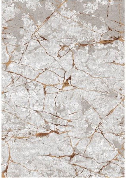 Gloria TD35004 Kahverengi Mermer Desen Dokuma Saçaklı Kilim