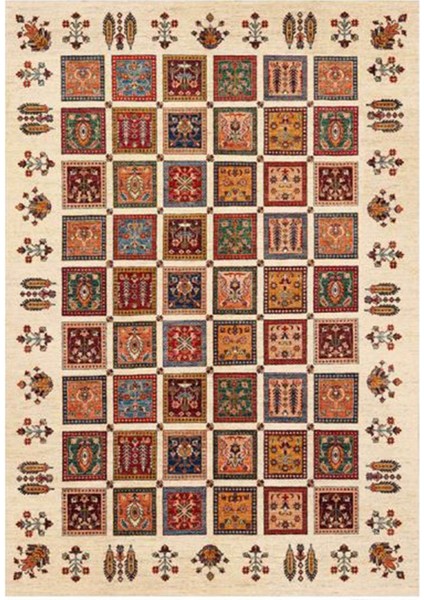 Gloria TD407 Multi Şal Desen Dokuma Saçaklı Kilim