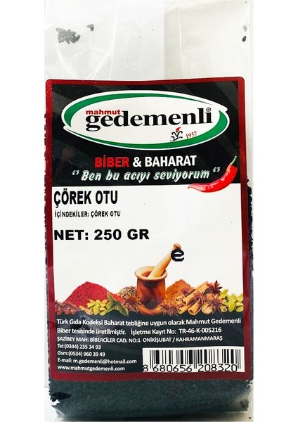 Çörekotu 250 gr