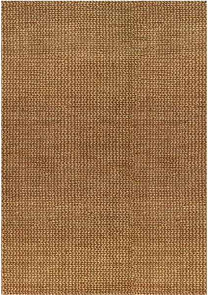 Gloria TD426 Kahverengi Hasır Desen Dokuma Saçaklı Kilim