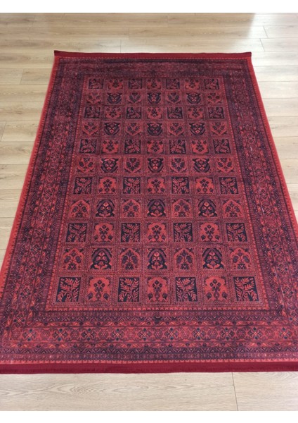 Gloria TD720 Bordo Afgan Desen Dokuma Saçaklı Kilim modelleri