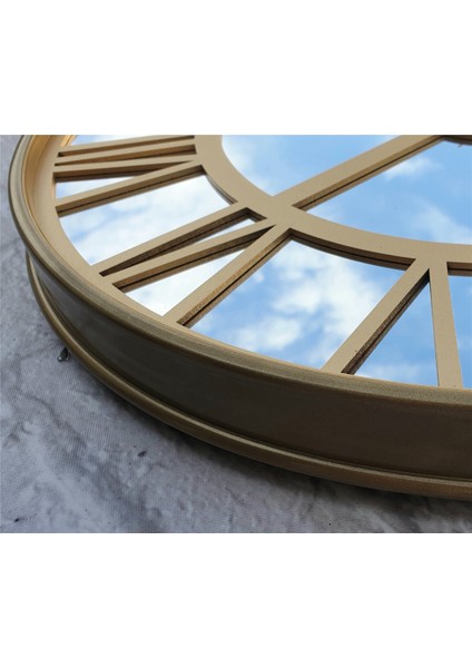 Metal Kasa Aynalı Duvar Saati ( Çap 50 cm -Çap 80 cm ) indirimleri