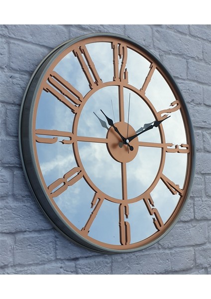 Metal Kasa Aynalı Duvar Saati ( Çap 50 cm -Çap 80 cm ) fiyatları