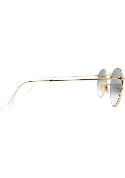 3447-N 001/3F 50 ROUND METAL Unisex GOLD Yuvarlak Çerçeve Güneş Gözlüğü