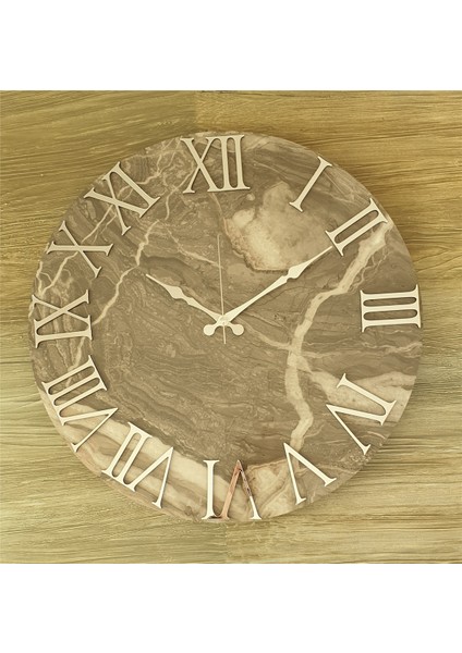 Mermer Desenli Duvar Saati ( Çap 50 cm - 80 cm ) fiyatları