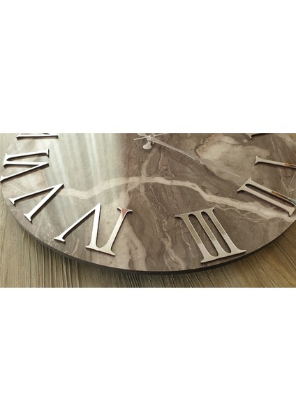Mermer Desenli Duvar Saati ( Çap 50 cm - 80 cm ) fırsatları