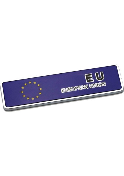 Avrupa Birliği Bayrağı Sticker Etiket Alüminyum Tasarımlı Yapışkan 8682214233188
