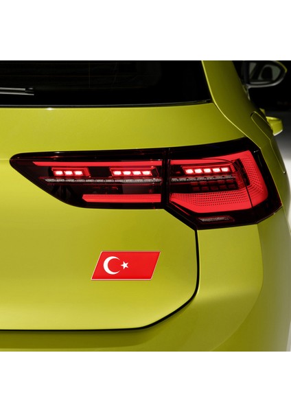Türkiye Bayrağı Damla Etiket Alüminyum Kenarlı Sticker fiyatları