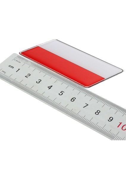 Polonya Bayrağı Damla Etiket Alüminyum Kenarlı Sticker fırsatları