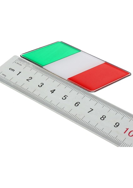Italya Bayrağı Damla Etiket Alüminyum Kenarlı Sticker fırsatları