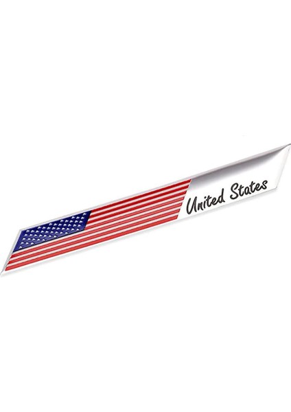 Amerika Bayrağı Sticker Etiket Alüminyum Tasarımlı Çubuk Yapışkan