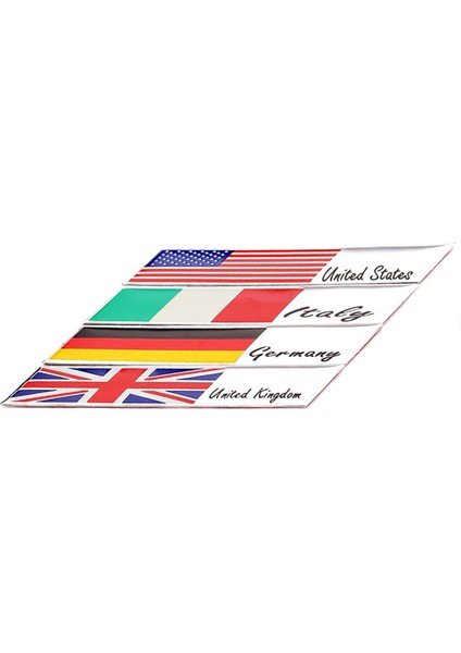 Amerika Bayrağı Sticker Etiket Alüminyum Tasarımlı Çubuk Yapışkan