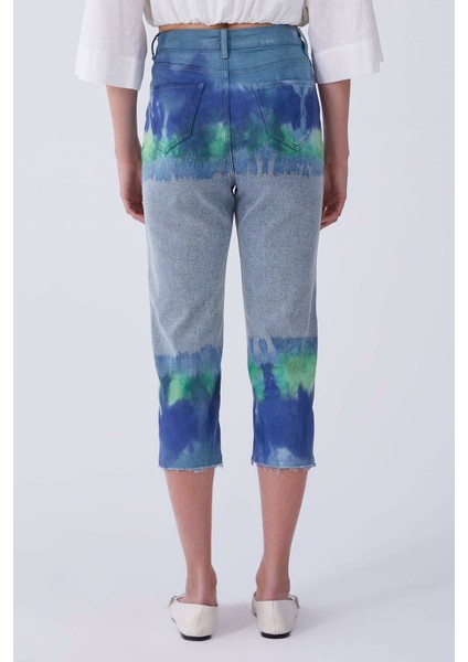 Batik Desen Denim Pantolon modelleri