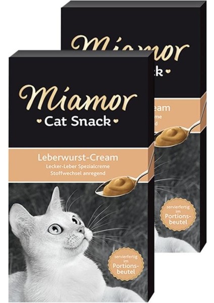 Cream Ciğerli Kedi Ödülü 6 x 15 gr 2'li Paket
