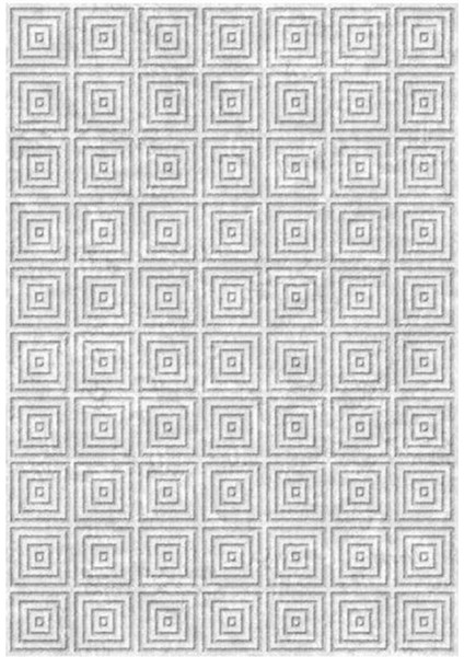Gloria TD308 Gri Modern Desen Dokuma Saçaklı Kilim