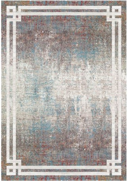 Gloria TD717 Multi Art Deco Modern Desen Dokuma Saçaklı Kilim