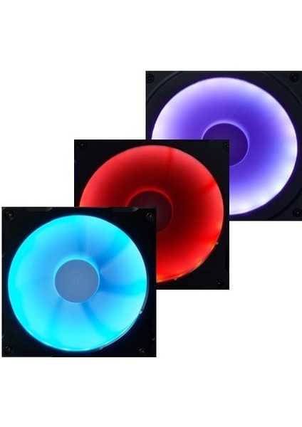 Halos Lux Rgb LED Işıklı Fan Çerçevesi, 140MM (3 Adet)