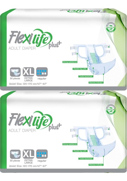 Flexilife Yetişkin Hasta Bezi Bel Bantlı Xl Ekstra Büyük (60 Adet)