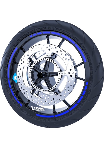 Moto Gp Stili Jant Şeridi Sticker Reflektif & Floresan Renkler Çınar Extreme